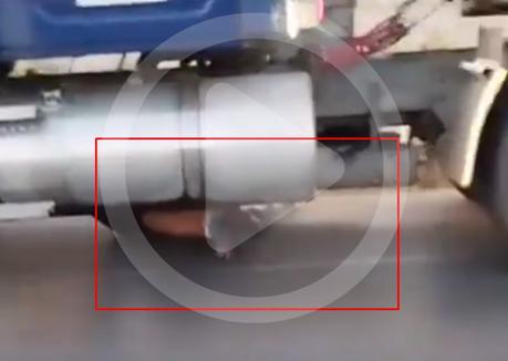 Presunto asaltante es arrastrado por tráiler en la autopista México-Puebla