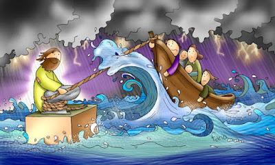 Jesús caminando sobre el mar