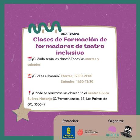 Formación de Formadores de teatro inclusivo y clases de teatro para personas con discapacidad intelectual, por Manu Medina