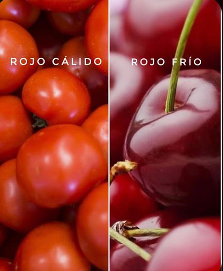 Labiales color maquillaje Rojo cálido frío diferencias