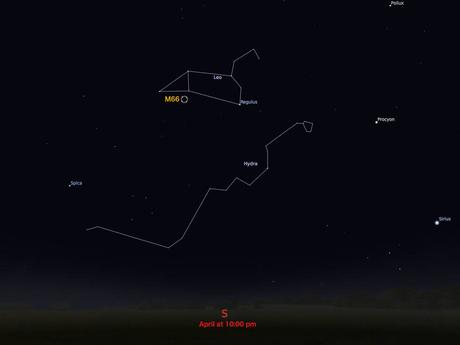 Hubble tiene una vista espectacular de la inusual galaxia espiral Messier 66