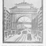 1937:proyecto de Arco del Triunfo del pintor Enrique Delgado