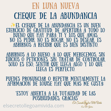 Hoy 16/08/23 Cheque de la Abundancia