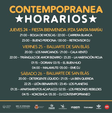 Horarios del Contempopránea 2023
