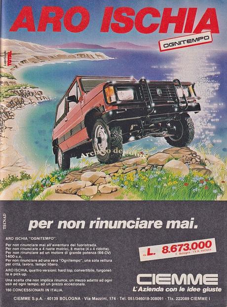 ARO Ischia comercializado en el mercado italiano en el año 1985