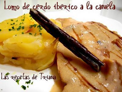 Lomo de cerdo iberico a la canela