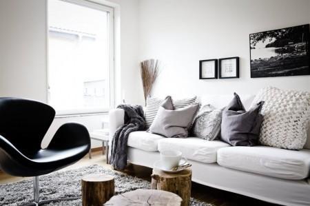 suelo de madera con calefacción radiante silla Svanen (el Cisne) o la Siete de Arne Jacobsen puro estilo nórdico muebles de diseño minimalismo nórdico lámparas de diseño estilo escandinavo electrodomésticos siemens diseño sueco diseño de interiores diseño danés decoración minimalista decoración de otoño decoración de interiores 