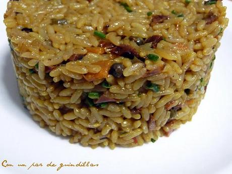 Falso risotto de arroz vaporizado