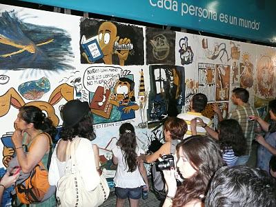 NOCHE DE LAS LIBRERIAS 2011: El Magni en el mural