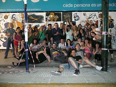 NOCHE DE LAS LIBRERIAS 2011: El Magni en el mural