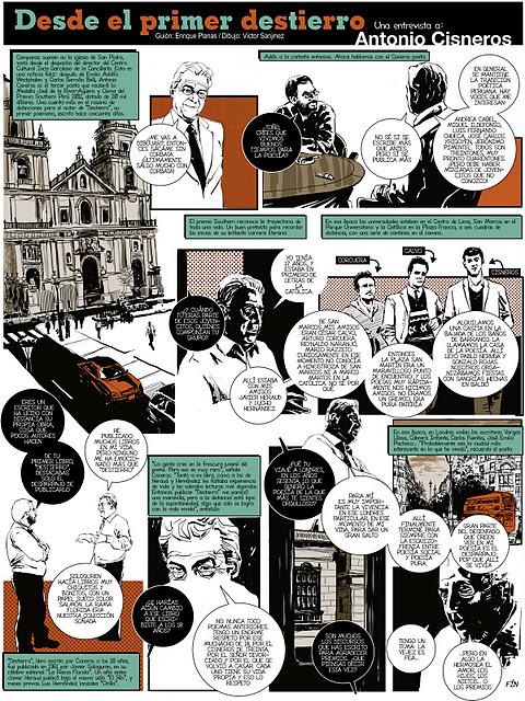 Entrevista a Antonio Cisneros versión Comic en El Comercio‏