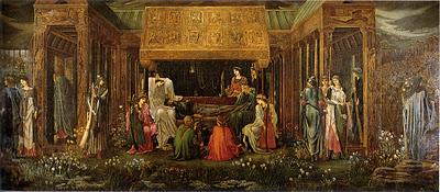 Edward Burne-Jones: El último sueño de Arturo en Avalon