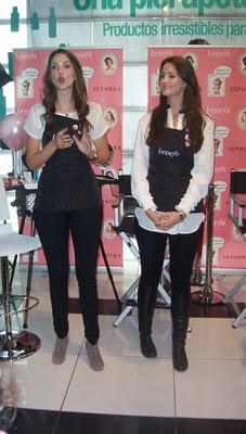 Annie y Maggie de Benefit en Madrid