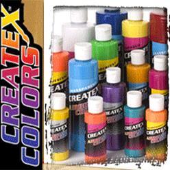 Más Tipos de Pinturas para aerografía COLORES CREATEX (60 ml.)