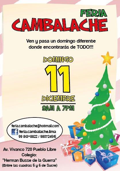 Feria Cambalache este 11 de diciembre