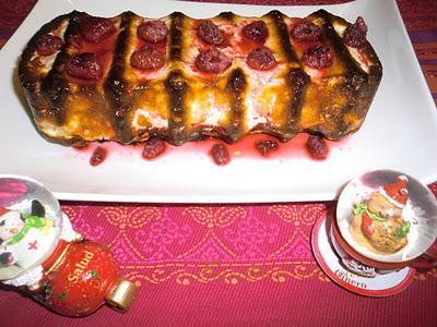 Pastel de queso y frambuesas