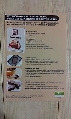 brownie y muffins de comercio justo