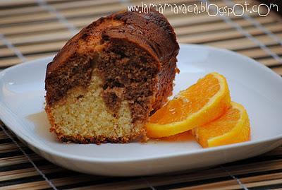 Corona de chocolate y naranja