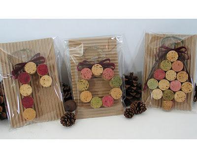 Árbol de Navidad con corchos