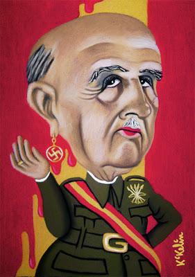 Vetan la caricatura de Franco y de Kirk Douglas.