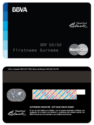 Nueva tarjeta MasterCard Black de BBVA