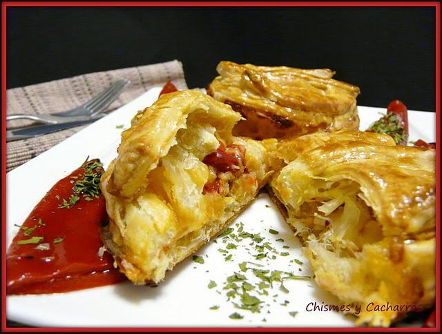 Cajitas de bacalao con piquillos