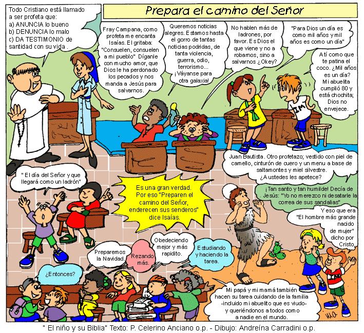 EVANGELIO EN IMAGEN Y CÓMIC: II DOMINGO DE ADVIENTO (04 DE DICIEMBRE DEL 2011)