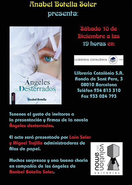 ¡Presentación de Ángeles desterrados en Barcelona!
