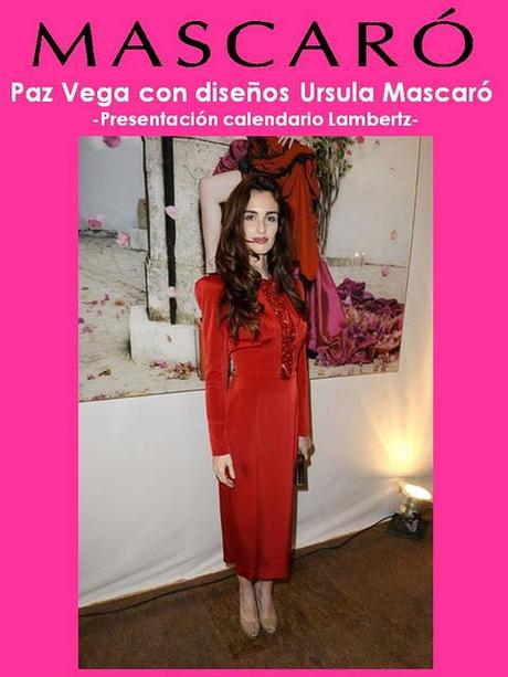 PAZ VEGA CON DISEÑOS URSULA MASCARÓ EN BERLÍN.