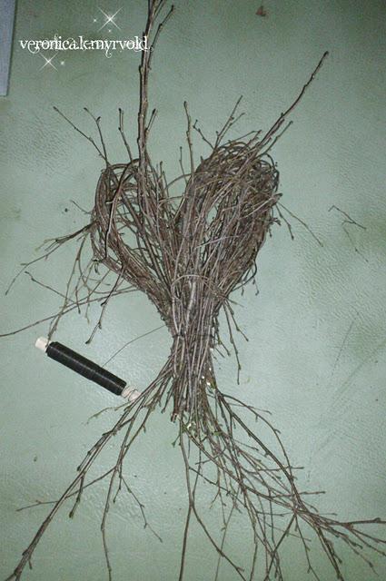 Diy: Cómo hacer un corazón con ramas Diy: Cómo hacer un corazón con ramas