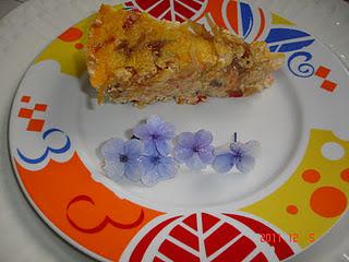 PASTEL DE VERDURAS Y QUINOA CON CEBOLLA  CARAMELIZADA
