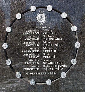 Día 12: Lazos blancos y el 6 de diciembre de 1989.
