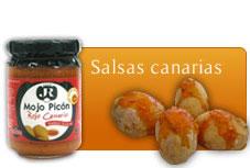 Salsas canarias JR, Mojor rojo canario, Mojo verde canario, Salmorejo canario