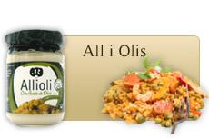 Salsas canarias JR, Alioli aceite de oliva virgen extra, Alioli aceite de girasol, Alioli aceite de girasol al pimiento rojo, Alioli aceite de girasol a las finas hierbas