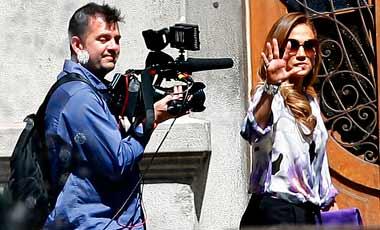 Jennifer Lopez graba imágenes en Chile