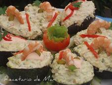 Aguacates rellenos (atún mariscos)