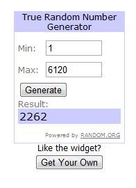 Premiados Segundo Aniversario del Blog