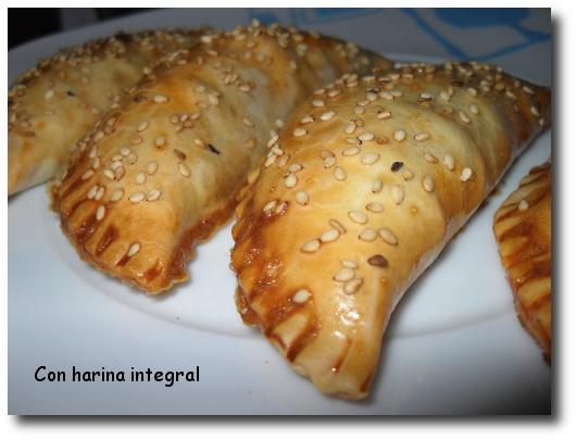Empanadillas de berenjena y mozarella