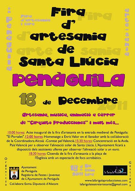 Penàguila. Feria de Artesanía de Santa Lucía y Alineación Solar de l'Arc de Santa Llúcia 2011