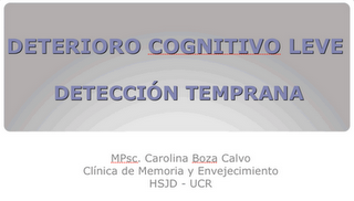 Detección precoz del DCL