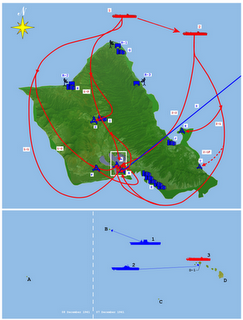 Japón ataca por sorpresa la base naval norteamericana de Pearl Harbor - 07/12/1941.