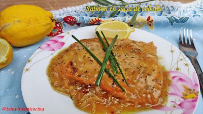Salmón en Salsa de Cebolla Salmón en Salsa de Cebolla