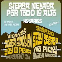 Horarios Sierra Nevada por todo lo alto 2023