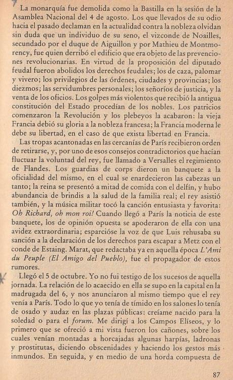 CHATEAUBRIAND Y LOS ACONTECIMIENTOS DE OCTUBRE DE 1789