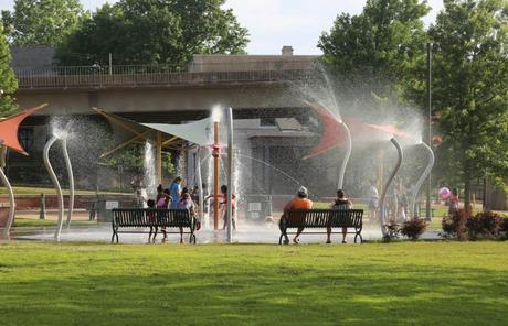 Splash Pad en el centro, Fort Smith