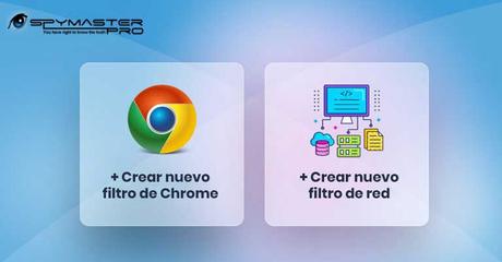 Opciones de filtrado integradas en Google Chrome