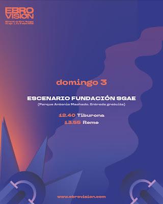 Horarios domingo Ebrovisión 2023 Horarios domingo Ebrovisión 2023