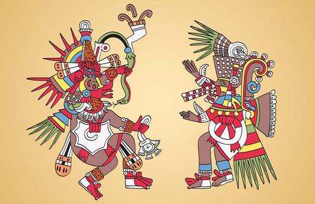 Tezcatlipoca-y-Quetzalcoatl-Dioses-Aztecas Blog Elche Se Mueve