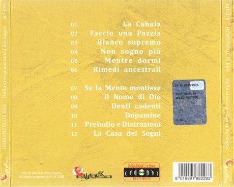 Homunculus Res - Della Stessa Sostanza dei Sogni (2018) Homunculus Res - Della Stessa Sostanza dei Sogni (2018)