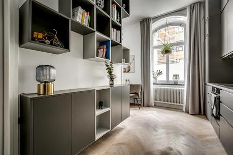 29m2 en tonos oscuros y líneas rectas 29m2 en tonos oscuros y líneas rectas